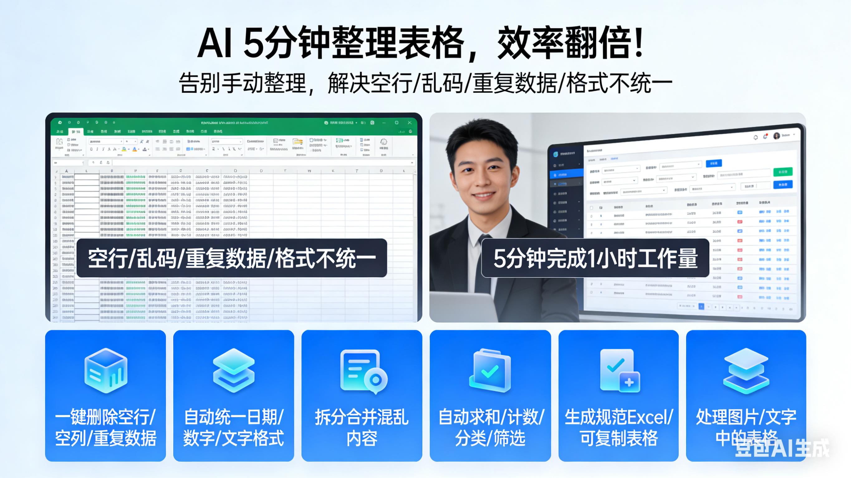 AI表格_整理表格AI技巧_AI一键去重表格数据
